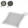 Ring Chainmail Scrubber Durable Cleaning Cast Iron Cleaner Stainless Steel Kitchen Tool Pan Brush