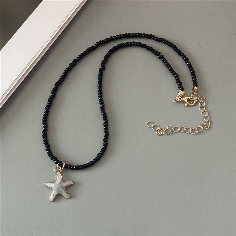 Spring Summer Necklace for Women Girl Cute Romantic Starfish Short Neck Jewelry Party Wedding Necklace Wholesale