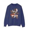 Disney Mens Lilo And Stitch Ohana Orange Hibiscus Sweatshirt