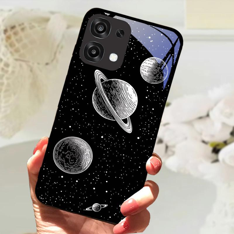 For Oppo A6 A 6 Pro F31 5G CPH2781 Case Fashion Painting Tempered Glass Cover For OPPO A6Pro Phone Fundas Protective Shell Coque
