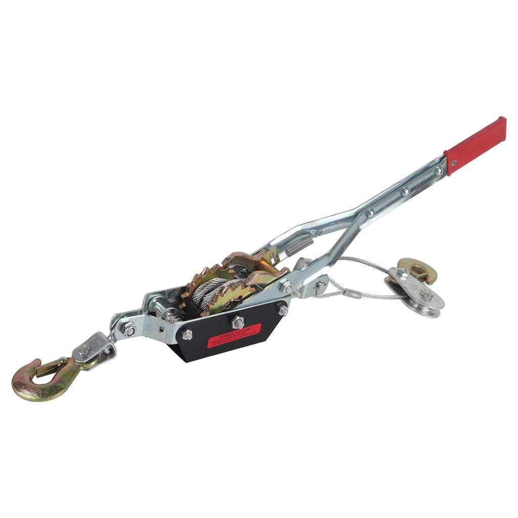 Wire Rope Hand Power Puller Tighten Tool Tightener Double Hook Lifting Tool(4 Ton)