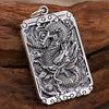 Rafinat sculptat Dragon Prajna Sutra Pandantiv Bijuterii pentru bărbați Personalitate Retro 925 Colier cu lanț din argint Accesorii de modă masculine