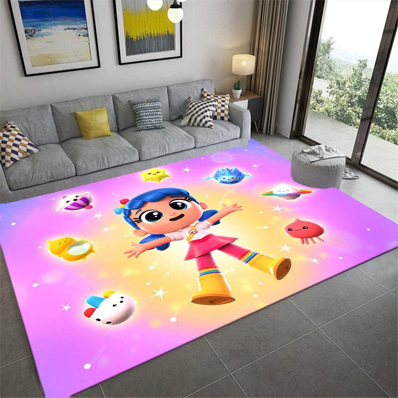 True and the Rainbow Kingdom Carpet Rug for Living Room Bedroom Home Sofa Decoration,Kids Play Non-slip Floor Mat