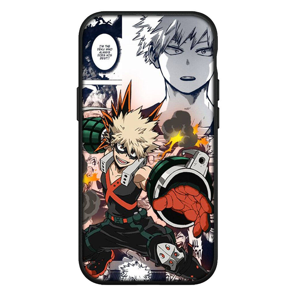 For Samsung Galaxy S25 S24 S23 iPhone 17 16 15 Xiaomi Redmi Note 14 13 12 11 Pro Max XR Phone Case Bakugou Katsuki My Hero Academia OPPO Huawei Cover