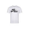 Just Do It Logo Print Crew Neck T-Shirt Men Tops White AR5007-100
