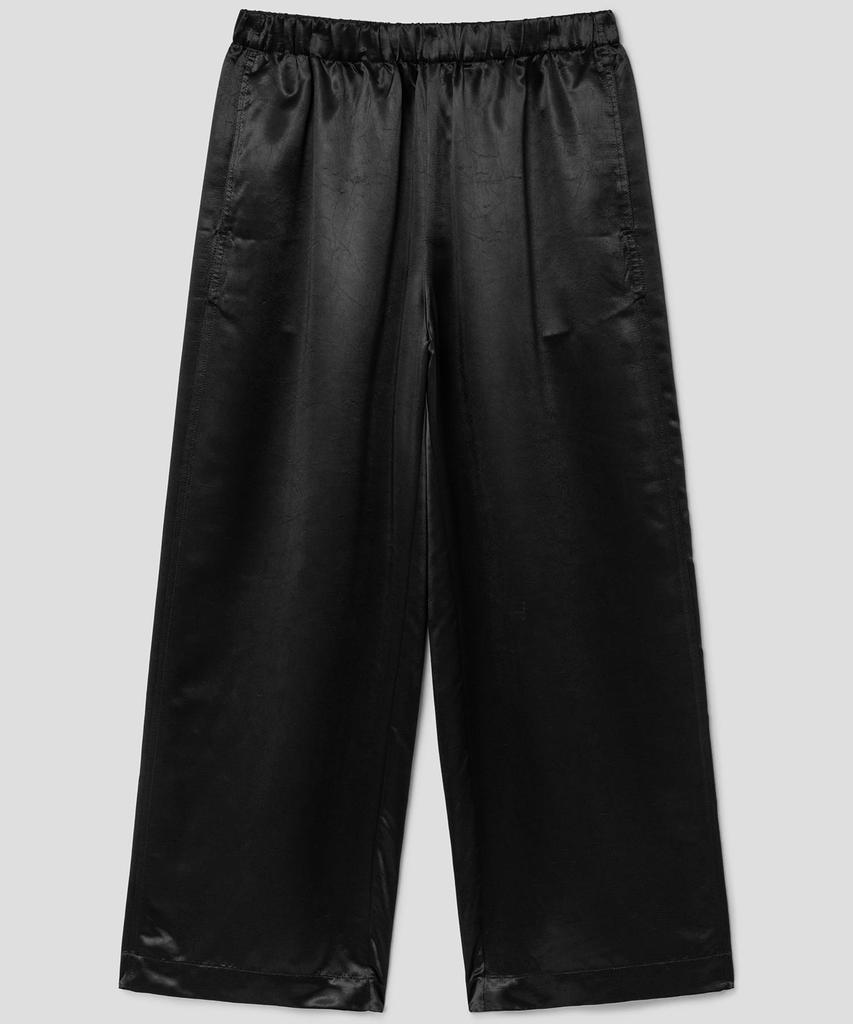 THE APERTURE Straight Satin Pants Black (Ta6721A025)