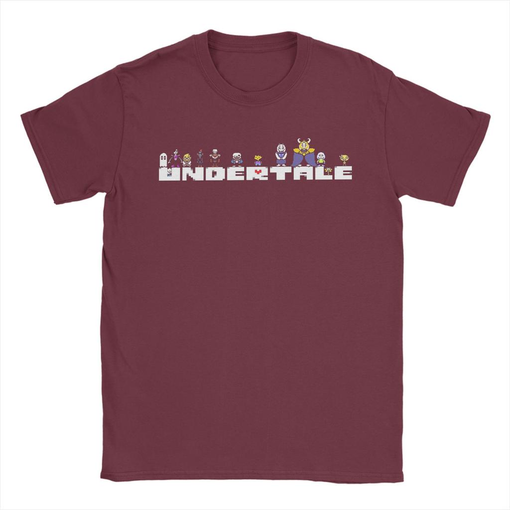 Undertale Video Game Sans Logo T Shirts Unisexs  100 Cotton Novelty TShirt Round Collar  Tee Shirt Short Sleeve Tops Gift Idea