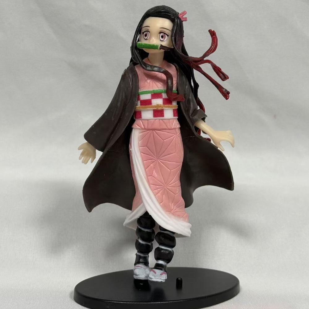 Slayer Anime Kimetsu No Yaiba Figure Kamado Tanjirou Action Figure Agatsuma Zenitsu Nezuko Warrior Pvc Model Toys