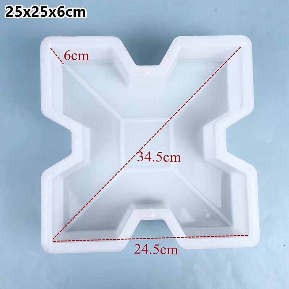1Pcs Plastic Paving Brick Mould 25x6cm Walkway Brick Mold  For Lawn Patio Yard Garden