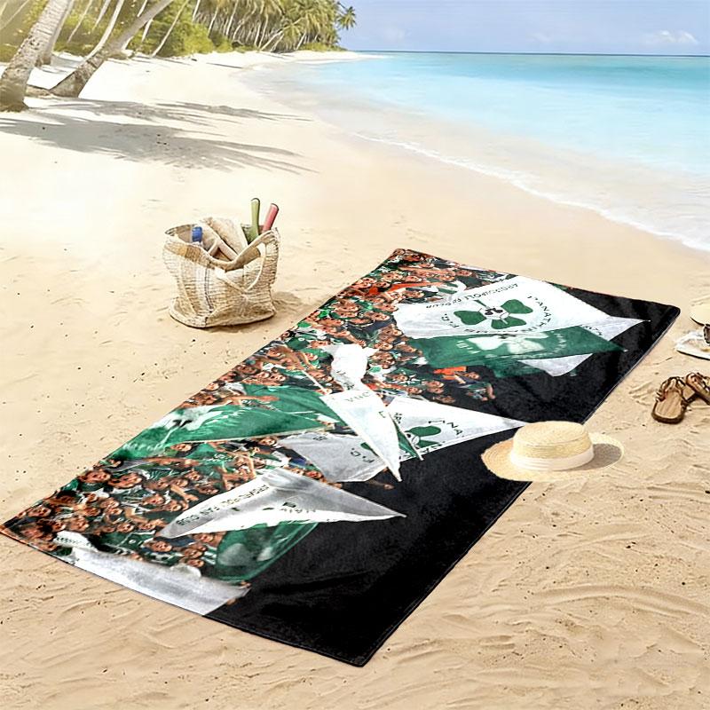Panathinaikos FC Print Beach Towel, Large Soft Quick Dry Towel for Beach Camping Swimming
