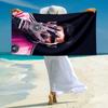 1pc Football Player Action Microfiber Quick Dry Beach Towel Absorbent Soft Oversized Sand Free Towel for Travel Pool Gym Swimming Yoga 20a166