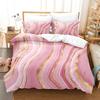 Luxury Colored Marble Bedding Set Romantic Velvety Wightness Minimalist Duvet Cover Set Twin Queen King Size for Birthday Gift