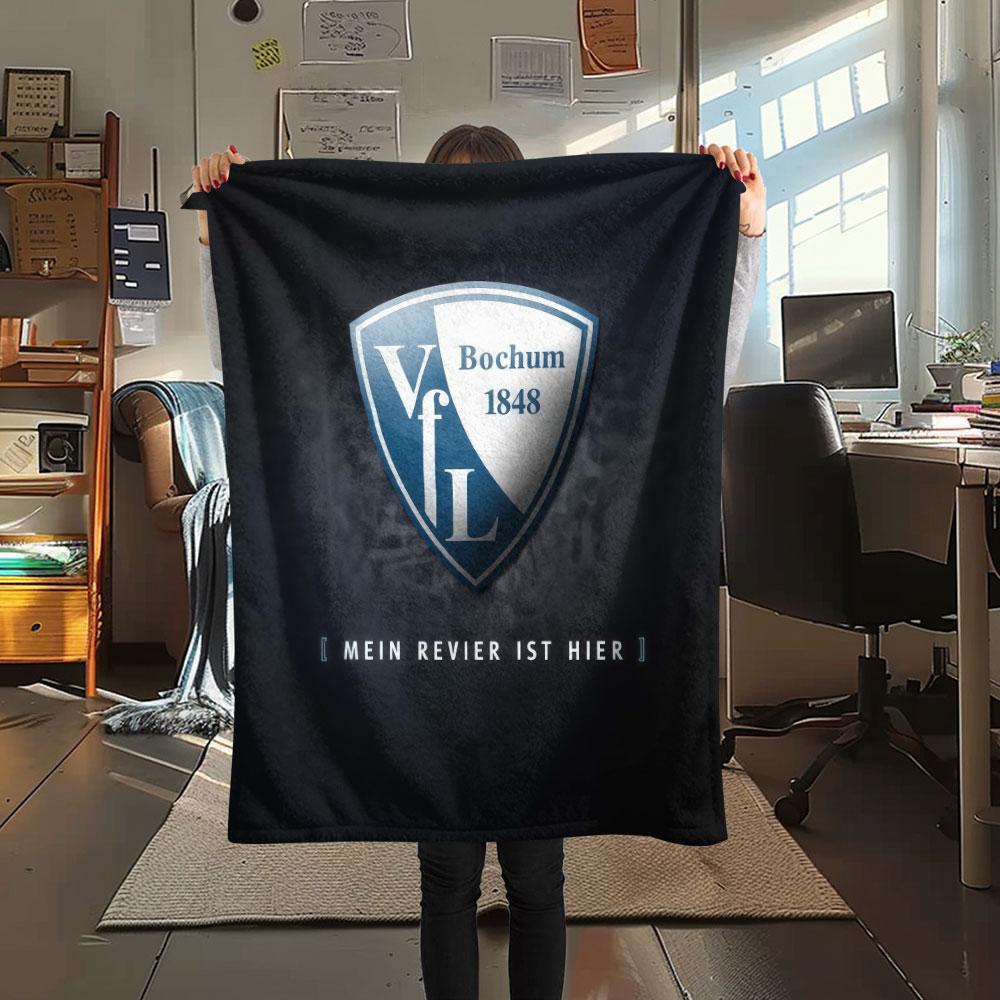 VfL Bochum Logo Blanket, High Quality Comfortable for All Seasons, Home Decor, Warmth and Comfort
