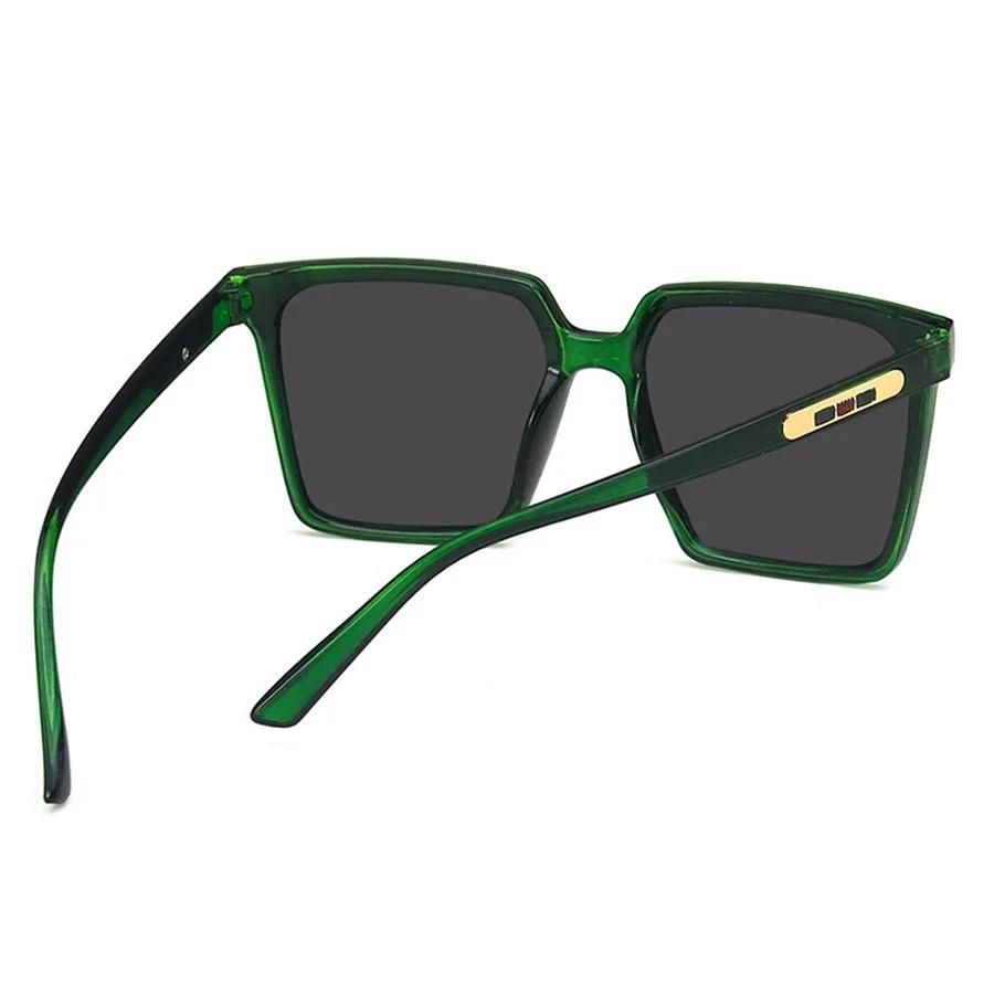 New Fashion Extra Large Frames Sunglasses Unisex Vintage Square Designer Transparent Sun Spectacles UV 400 Protection Oculos De Sol