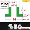 Step T-Shaped Nylon Insulating Bushing Washer, M3-M35 Thread Protection Spacer