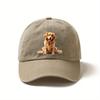 Vintagevasket baseballcaps med søtt golden retriever-mønster Thanksgiving-gave for vår- og sommerfritid
