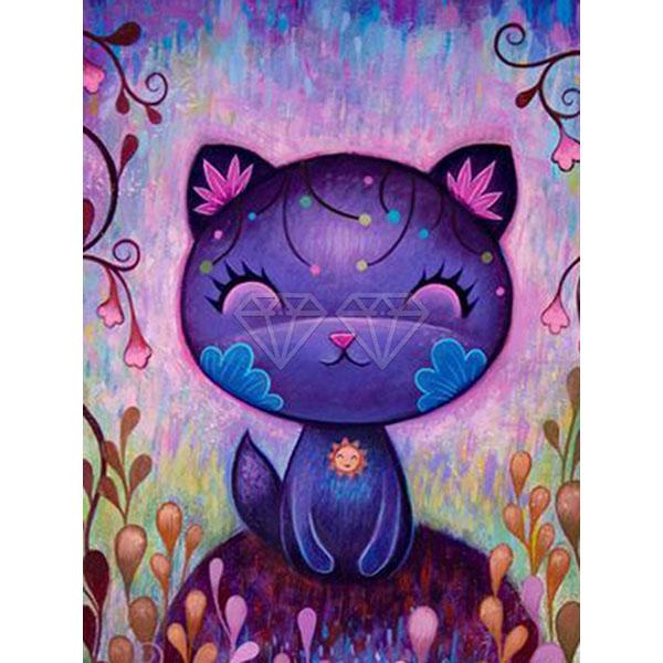 5D DIY Diamond Painting Kit  Big Head Cat  Art Diamond Embroidery Rhinestones Decorations for Home