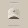 Bear embroidered peaked cap women's summer casual breathable visor hat fresh and fashionable versatile baseball cap men