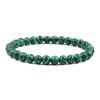 Hot Sale 2pcs/Set Couples Beaded Bracelets Tiger Eye Black Lava Natural Stone Beaded Bracelets Malachite Energy Elastic Jewelry