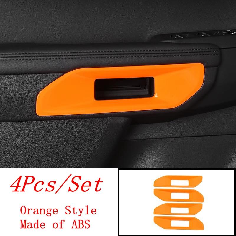 Car Handle Bowl / Start Stop Button / Central Side Panel / Air AC Vent Cover Trim ABS Accessories For Ford Ranger 2024 2025