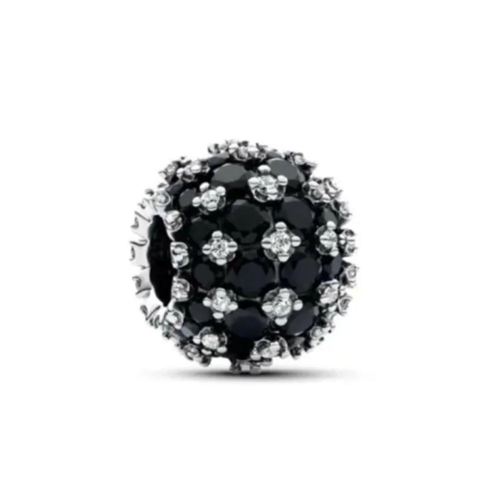 New Circular Charm Fit Original Bracelet Shining Zircon Love Heart&Flower Bead DIY Women Jewelry Gift 925 Silver Plated Making