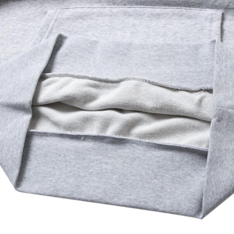 adidas Back Letter Print Casual Hoodie Men Tops Grey IS7104