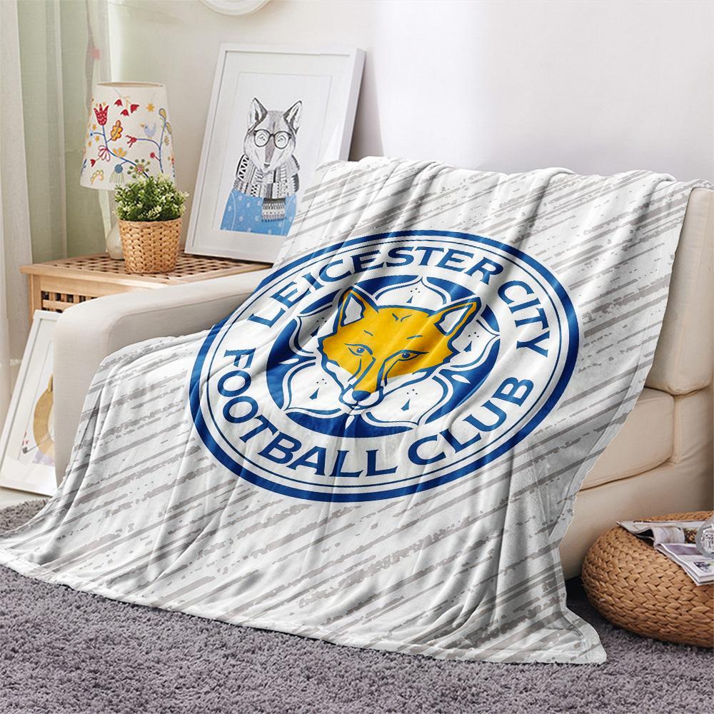 Leicester City Football Club Flanelldecke, Hohe Qualität, Bequem für alle Jahreszeiten, Heimdekoration, Wärme und Komfort