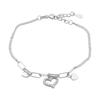 Silberarmband mit Zirkonia, Produktgewicht 3,09 g (2172864)