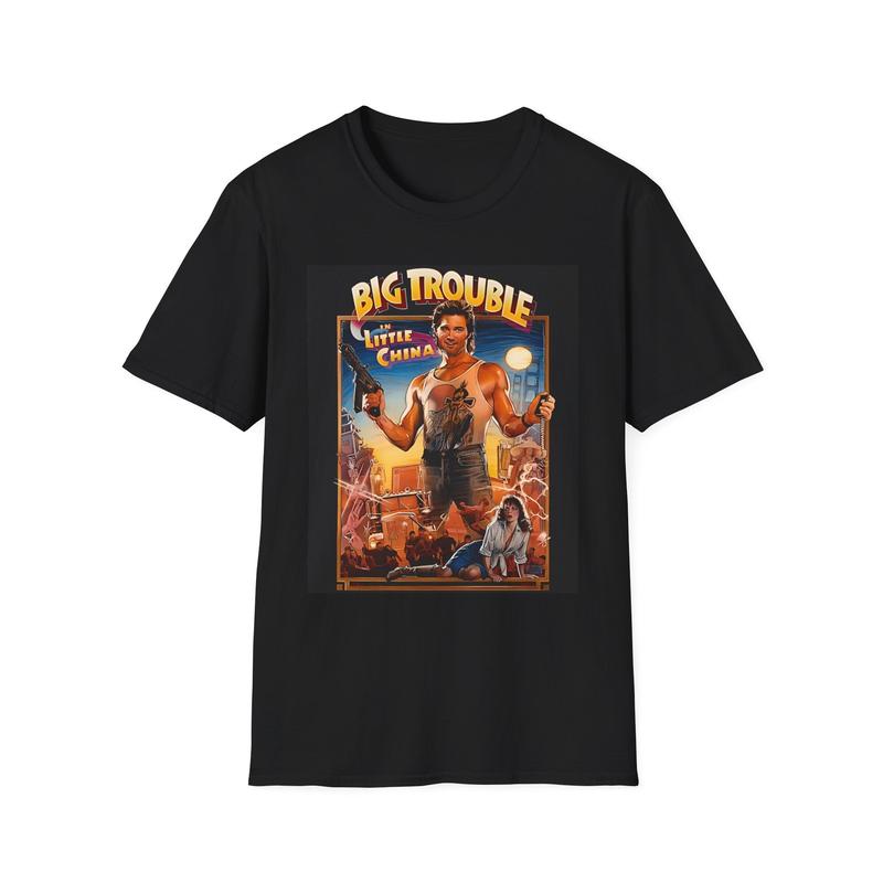 Big Trouble Little China Affisch Unisex T-shirt| Retro Actionfilm Tee