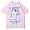 Backstreet Boys T-Shirts Y2K Spaß Lässig Baumwollkleidung Geschenk Kleidung Ins MILLENNIUM Vintage Oberteile Damen Herren Streetwear Tees