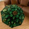 1PC Lotus Mandala Umbrella-8-Rib Reinforced, Automatic Open, Lightweight & Durable, Cute Fashion Accessory for Outdoor, Beach, or Casual Use, Beach Um