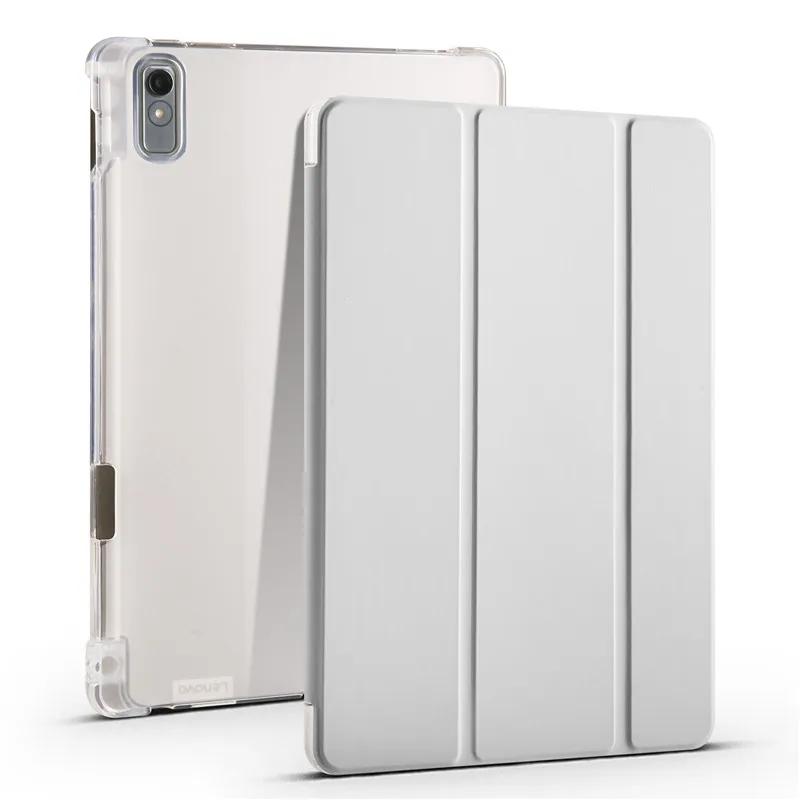 For Tab P11 2nd Gen ümbris pliiatsihoidjaga kolmekordne PU-nahast pehme tagaküljega alus tahvelarvutile For Tab P11 Gen 2 tb350fu ümbris