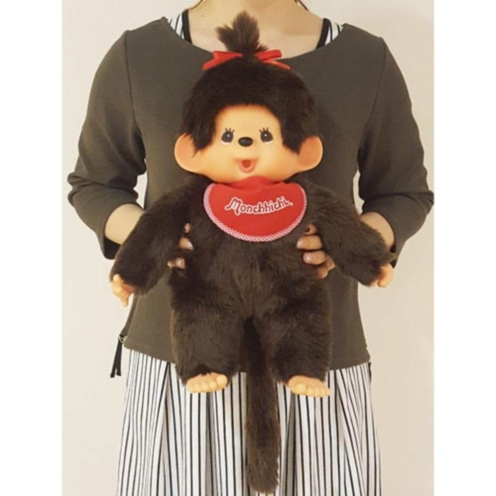 Sekiguchi Monchhichi Premium Standard L Brown Girl 251056 H45 x W34 x D13cm
