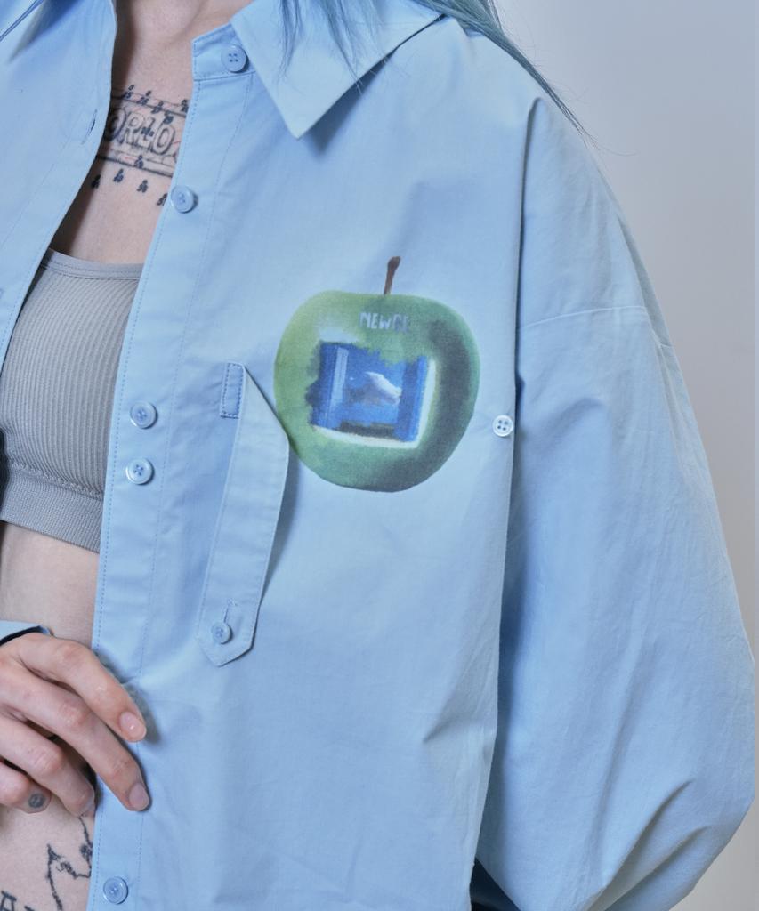 Nyuje Veiled Sky Shirts (Sky Blue)