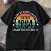 40th Birthday Women Tshirt Made In 1984 Vintage Tshirt 40 Years Old T Shirts for Unisex Casual Short Sleeve Unisexs Clthing Oversized