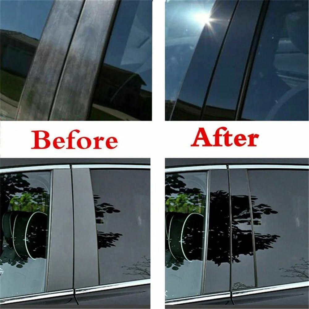 6Pcs Gloss Black Window Pillar Posts Door Trim Cover For Toyota Sienna 2021-2024