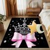 1PC Custom Name Shimmering Crown Sparkle Night Theme Floor Mat Ideal for Living Room, Game Rooms, Office, Bedroom,Floor Mat Playful Design