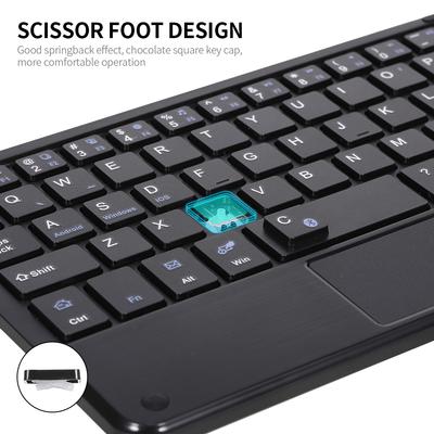 Wireless BT 3.0 Keyboard 59 Keys Ultra-slim Mini BT Keyboard with Touch Pad Support Android Windows
