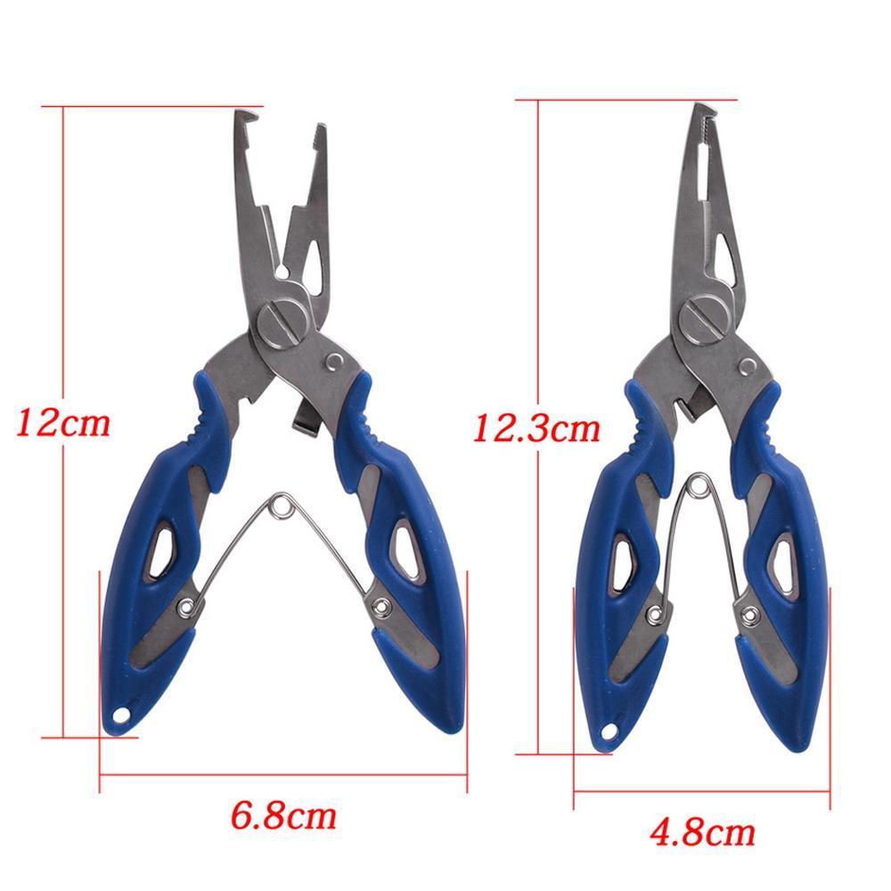 Tool Fish Use Tongs Braid Line Lure Cutter Fishing String Lanyard Fishing Plier Retractable Steel Wire Rope Fishing Scissor