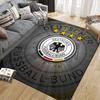 German Football Association Flannel Printed Carpet, Home Sofa Decoration for Living Room & Bedroom, Non‑Slip Play Flannel Floor Mat for Game Room