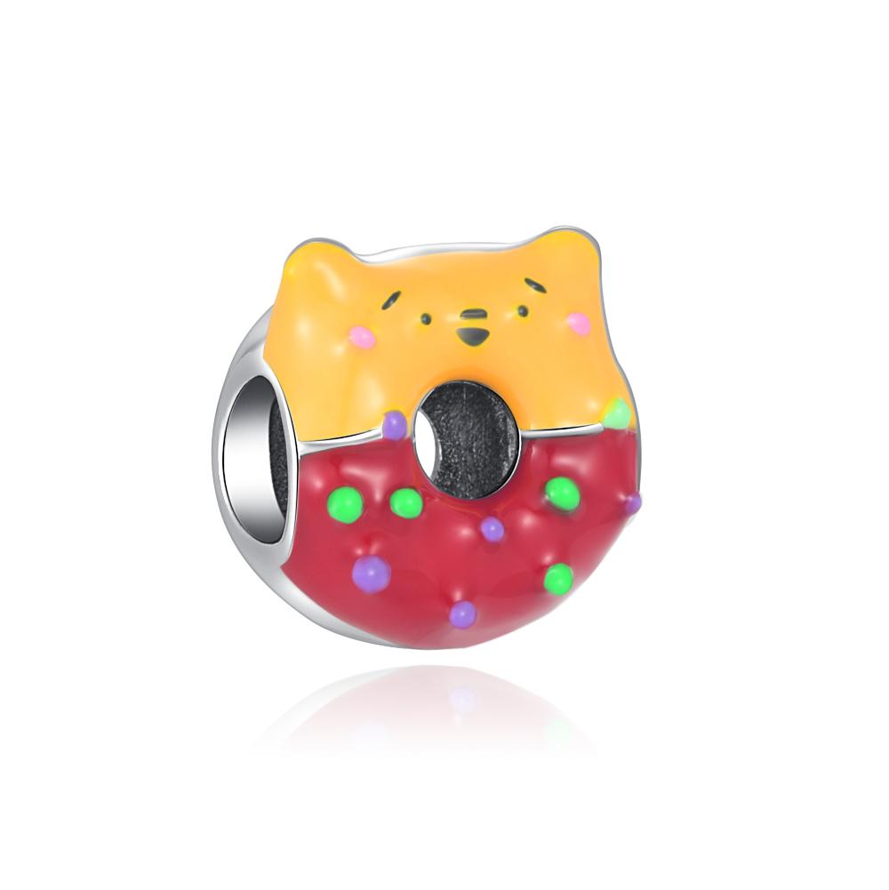 Europe Brand New Copper Metal Love Frog Angel Nurse Mouse Charm Bead Component Colorful Heart Stone Bead Component Compatible With Authentic Original