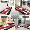 1PC Scandinavian Patriotism Kitchen Rug Non-Slip Door Mat Pop Design Bathroom Rug Bath Mat Carpet for Home Sink Laundry Decor