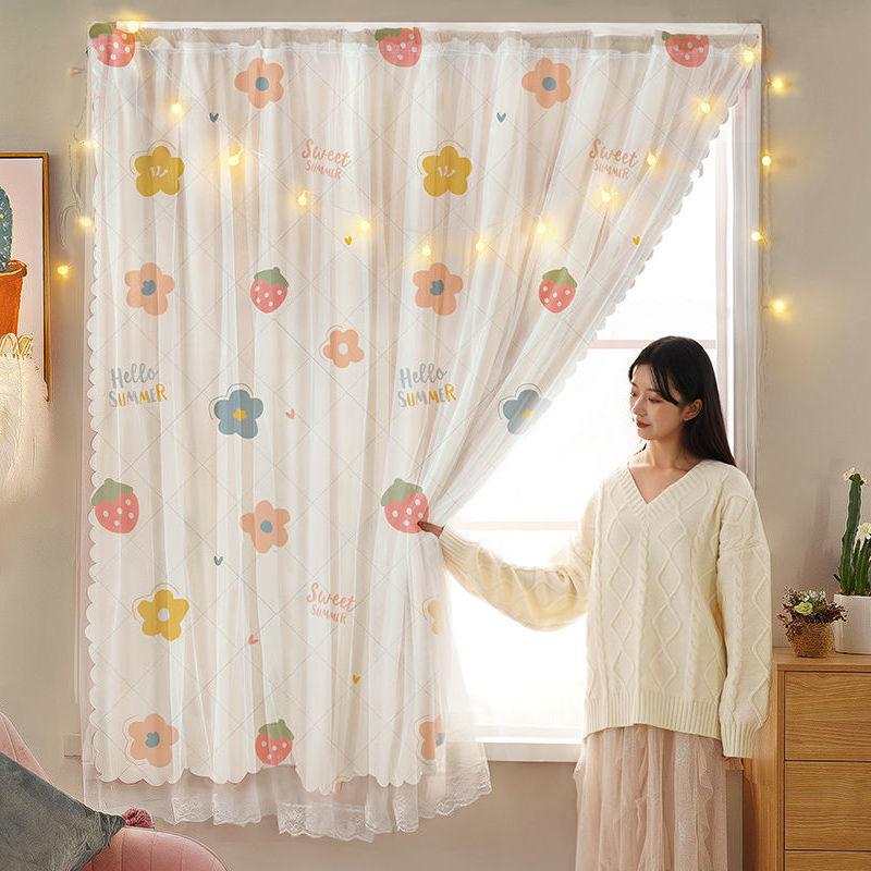 Tende Oscuranti Nordiche Domestiche Camera da Letto Soggiorno Ombreggianti Stampate Tende da Finestra Decorazione Casa Semplice Moderno Cortina Ins