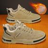 Fashion Men Winter Cashmere Shoes New Tooling Shoe Men's Version Non-slip Sports Casual Shoes Labor Shoes Men Botas Hombre