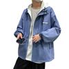 Neuer Frühlings- und Herbst-Break Zweiteilige Kapuzen-Tooling-Jacke Herren Trendy Übergröße Kleidung Paar Hongkong-Stil Jacke