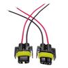 2 Pcs Car Headlight H8 H9 H11 Wire Connector Cable Plug Adapter Wiring Harness Small Line Fit For Fog Lamp Bulb Socket 12V