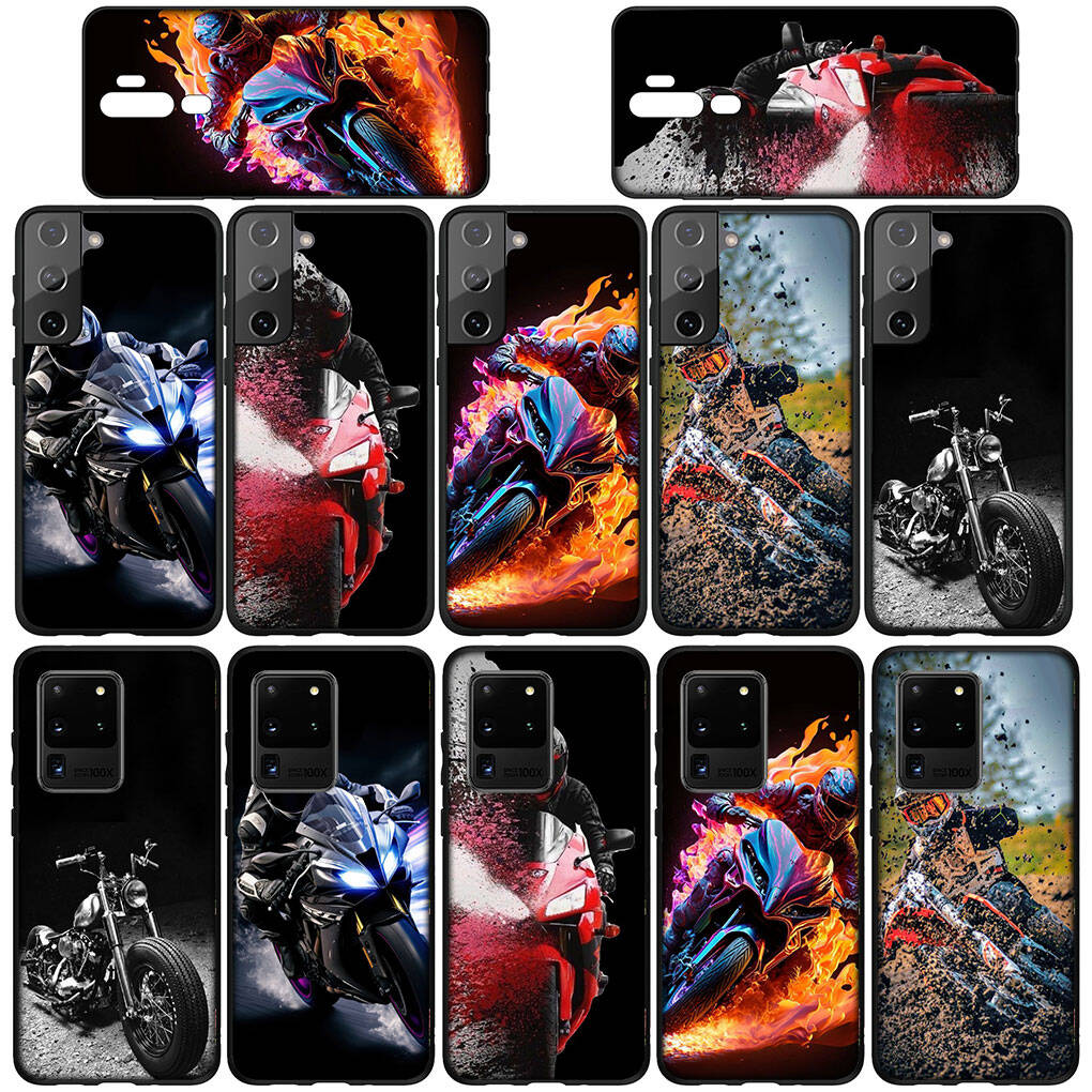 Für iPhone 17 16 15 Xiaomi Poco F7 F8 X7 X6 C85 C75 M8 Redmi Note 14 13 12 11 Pro Max 14C 13C 15C A3 A4 Hülle Motorrad Handy Poster Moto Cross Abdeckung