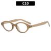 Sexy Small Oval Women's Sunglasses New Fashion Black Brown Sun Glasses Ladies Shades Trends Summer Unique Eyewear Men Goggles