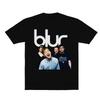 Blur Band UK RockPunk Music Cotton LooseFitting Casual StraightNecked ShortSleeved TShirt