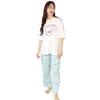 SAZAC Cinnamonroll Pajama Jersey Womens Short Sleeve Long Pants T-Shirt Cut Sew Set Roomwear Loungewear Sweets Sanrio M Size/L Size SAN-1806